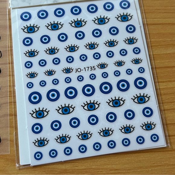 Super cute cat and evil eye nail stickers - Picture 4 of 5